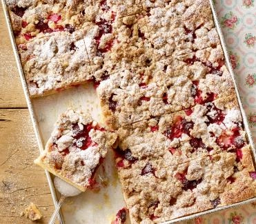 2016-05 rhabarber himbeer kuchen mit streusel